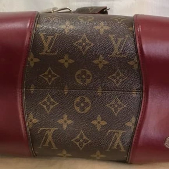 LOUIS VUITTON MONOGRAM SHINE DOC PM IN BORDEAUX RETAIL $2960-100% AUTHENTIC - Picture 6 of 16